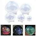 thumbnail image 1 of Siaonvr 5 Size Silicone Round Ball Resin Mold Pendant Mold Making Craft DIY, 1 of 6