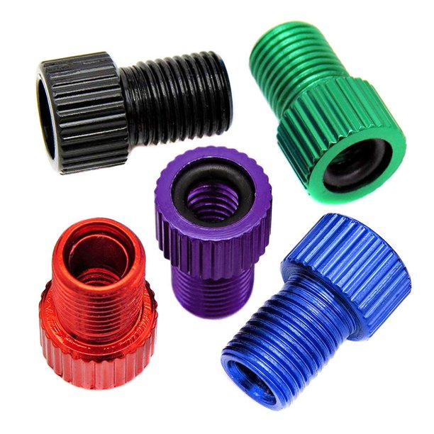 Siaonvr 5Pc Brass Adaptor Presta To Schrader Bicycle Valve Converter