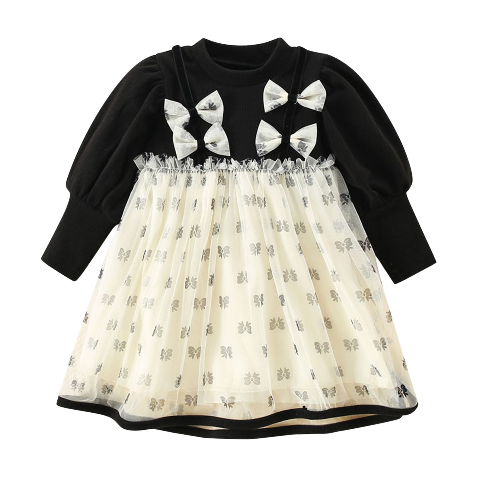 Siaonvr Print Dresses Sleeve Kids Baby Clothes Toddler Dress Toddler