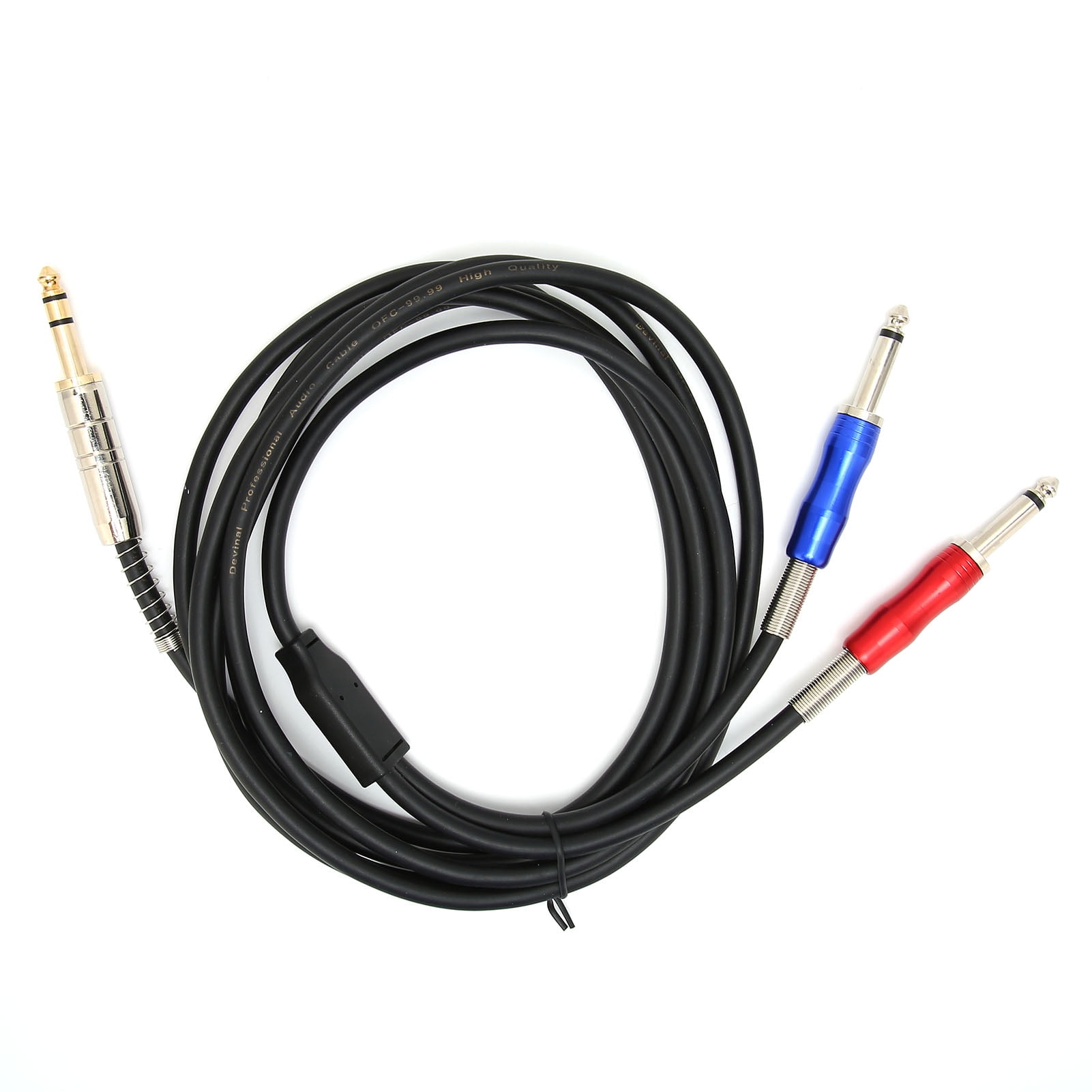 Siateml BLS0201 6.35mm Male to Dual Mono 6.35mm Audio Cable Metal Audio