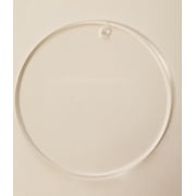 Sibe-R Plastic Supply  15 Pack Clear 1/8 Acrylic Discs with Hole - Circle, Round, Sheet, 3