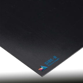Sibe-R Plastic Supply 5 Pack- BLACK KYDEX V (P1) PLASTIC SHEET .093" Thick 8" x 12" ^