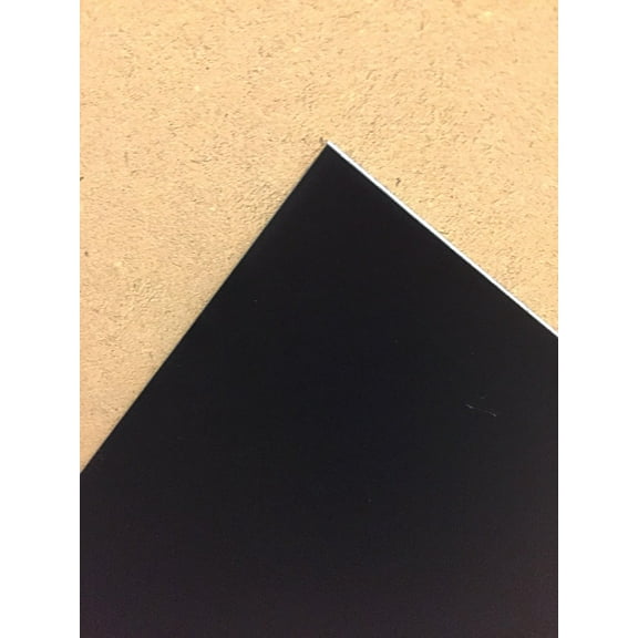 Sibe-R Plastic Supply ONE- BLACK STYRENE (POLYSTYRENE) PLASTIC SHEET .060" Thick  24" x 48" ^