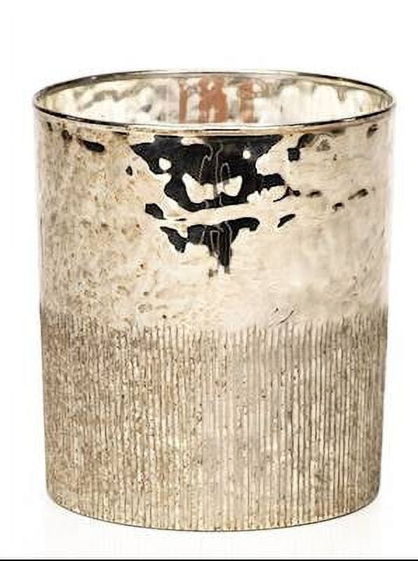 Siberian Fir Antique Gold 21 oz Wooden Wick Zodax Scented Jar Candle