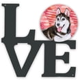 thumbnail image 1 of Siberian Husky #2 Love Metal Wall Artwork LOVE, 1 of 2