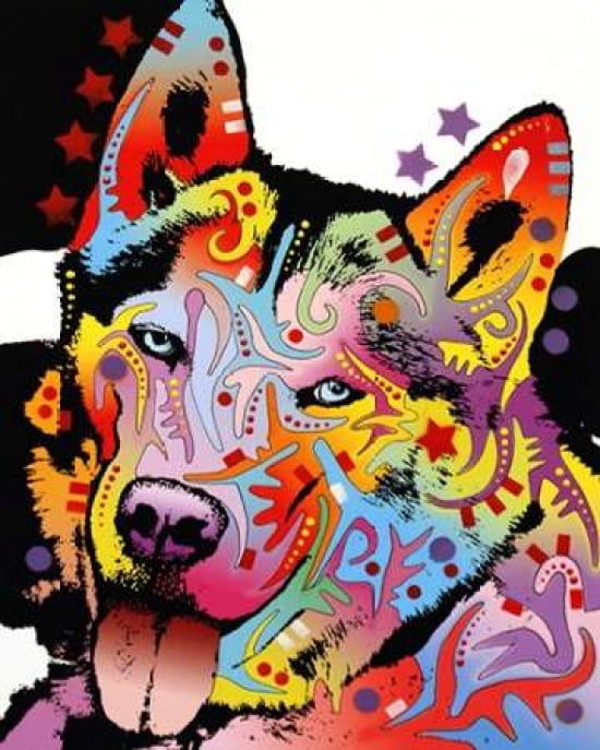 Siberian Husky Canvas Art - Dean Russo (24 x 30)