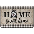 thumbnail image 1 of Siberian Husky Dog Doormat 36" x 24" Front Door Mats Home Sweet Home Non-Slip Bathroom Rugs , Outdoor Welcome Mat Washable, Indoor Door Mats for Entryway,Floor Inside Back Door Mats, 1 of 5
