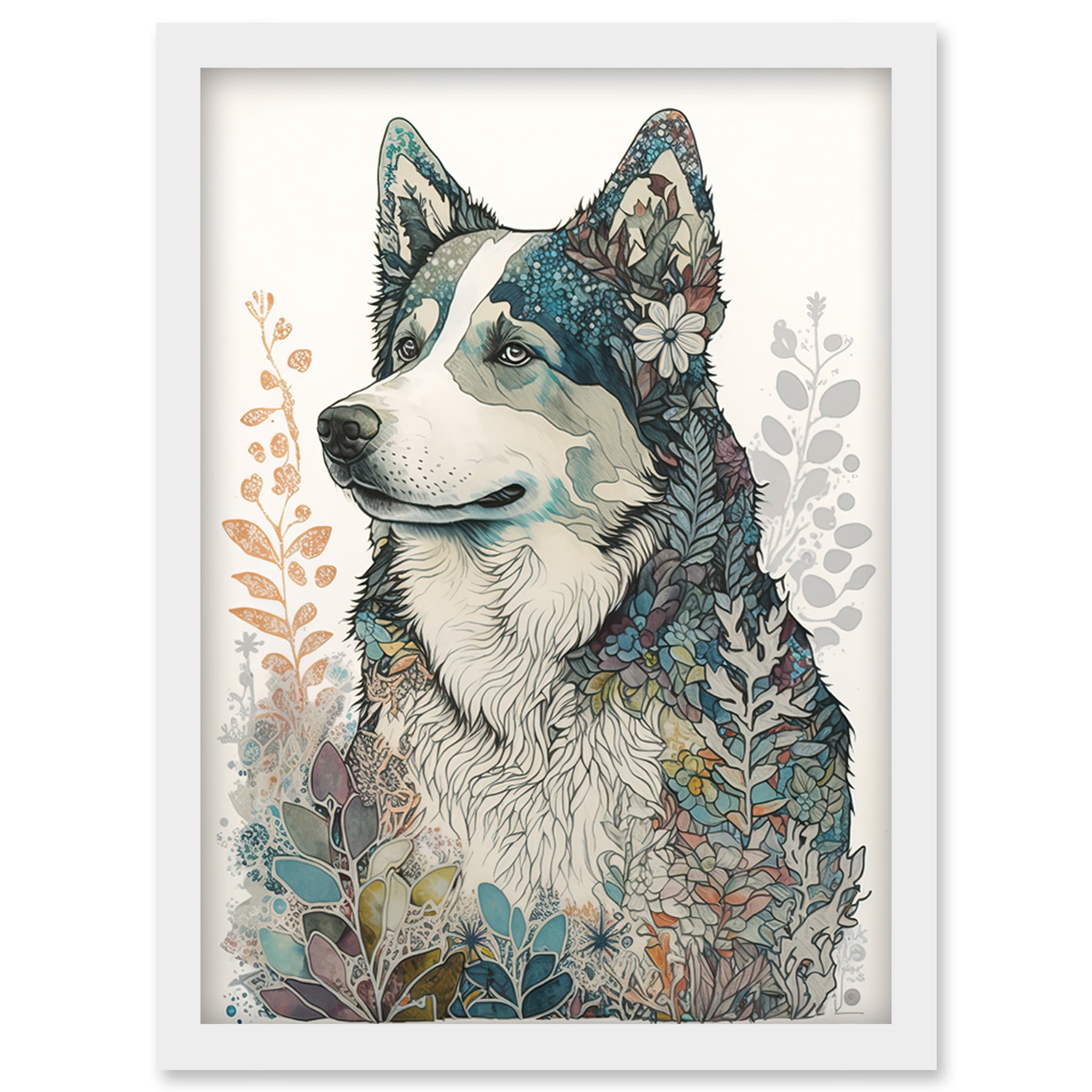 Husky wall clearance art