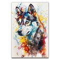 thumbnail image 1 of Siberian Husky Dog Poster Wall Art for Bedroom Living Room Funny Graffiti Dog Picture Cool Dog Decor Wall Art, 1 of 6