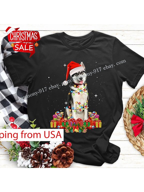 Siberian Husky Funnydog Christmas Timeless Theme For Everyday Style Shirt, Size S-5XL