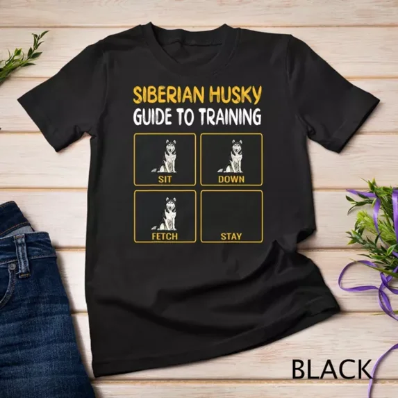 Siberian Husky Guide To Training Dog Obedience T-Shirt Unisex S-5XL Hot Trending Shirt, Vintage Birthday Gift