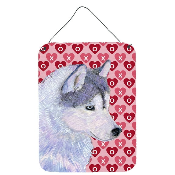 Siberian Husky Hearts Love and Valentine's Day Wall or Door Hanging Prints