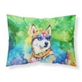 thumbnail image 1 of Siberian Husky Hippie Dawg Standard Pillowcase, 1 of 5