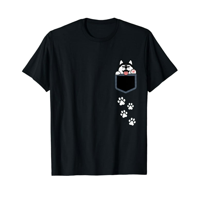 Siberian Husky In My Pocket T-Shirt Cute Dog Lovers Shirt Siberian Husky In My Pocket T-Shirt Cute Dog Lovers Shirt