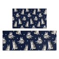 thumbnail image 1 of Siberian Husky Kitchen Rugs Sets Of 2,Anti Fatigue Kitchen Mat Rugs Non Slip Washable,Decorative Kitchen Floor Mats for Kitchen,Sink,Laundry,17"x30"+17"x47", 1 of 7