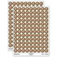thumbnail image 1 of Siberian Husky Laying Down Dog 200+ Round Stickers - Brown - Gloss Finish - 0.50" Size, 1 of 3
