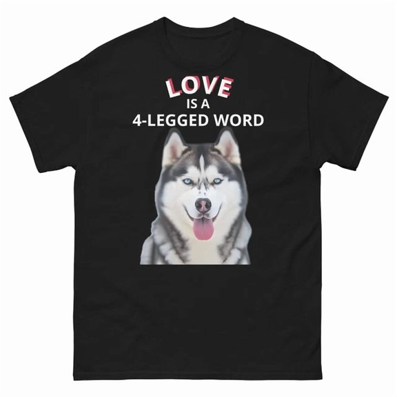 Siberian Husky Love Is A Unisex S-5Xl T-Shirt