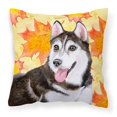 thumbnail image 1 of Siberian Husky No. 2 Fall Fabric Decorative Pillow, 1 of 1