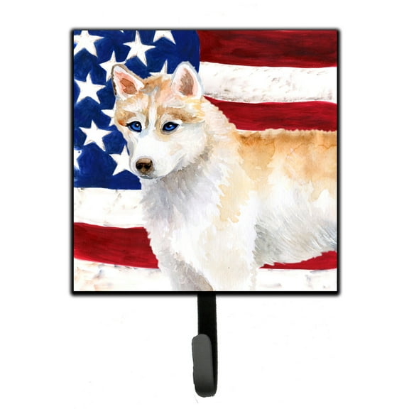 Siberian Husky Patriotic Leash or Key Holder