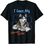 Siberian Husky Paw Print T-Shirt - Celebrate Your Passion for the Ultimate Canine Companion!