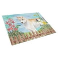 thumbnail image 1 of Siberian Husky Spring Glass Cutting Board Large, 1 of 2