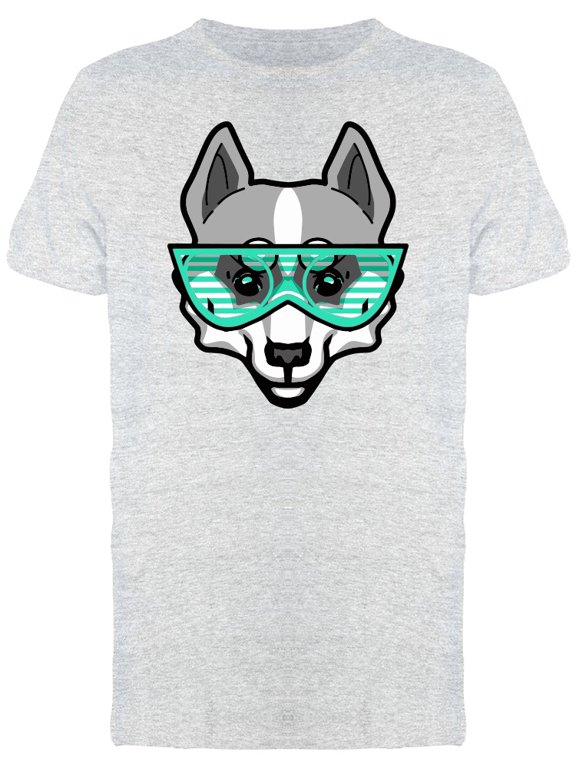 Siberian Husky With Glasses T-Shirt Men -Image by Shutterstock, Male Small