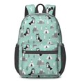 thumbnail image 1 of Siberian Husky and Mountains 17" School Backpacks for Teens,Waterproof Oxford Fabric,S-Shape Padded Straps for School,Travel,Hiking,Camping, 1 of 6