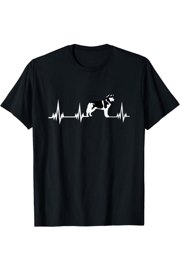 Siberian Husky heartbeat Shirt Gift for Men Women Boys Girls T-Shirt