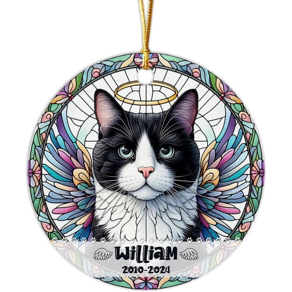 Siberian Memorial Ornament, Personalized Siberian Sympathy Xmas 2025 Ornament Pet Memorial Name & Year Ornament, Siberian Remembrance Ornament Xmas, Cat Loss Gifts, Pet Bereavement Gifts UBj23I