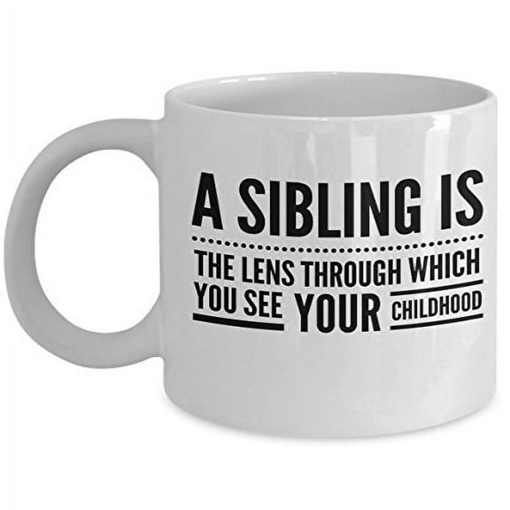 Sibling 11 oz Coffee Mug - Lens of Childhood White Ceramic Gift
