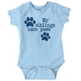 thumbnail image 1 of Siblings Have Paws Funny Animal Pet Romper Boys or Girls Infant Baby Brisco Brands 24M, 1 of 7
