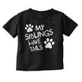 thumbnail image 1 of Siblings Have Tails Adorable Pet Owner Toddler Boy Girl T Shirt Infant Toddler Brisco Brands 12M, 1 of 6