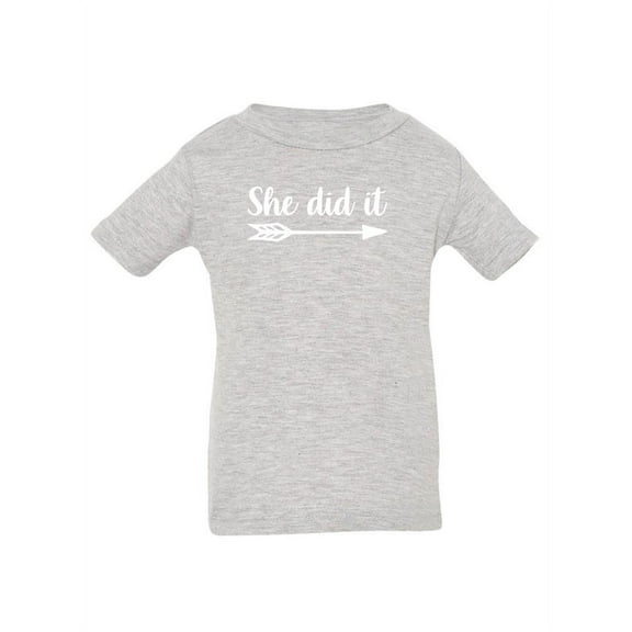 Siblings, She Did It T-Shirt Infant -Smartprints Designs, 12 Months