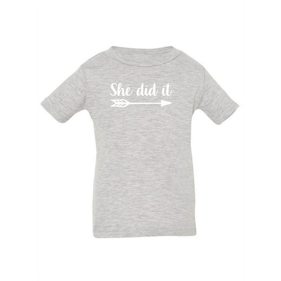Siblings, She Did It T-Shirt Infant -Smartprints Designs, 24 Months