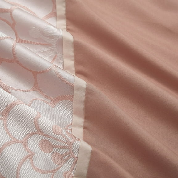 Sibyl 7 Piece Comforter Set, King, Blush