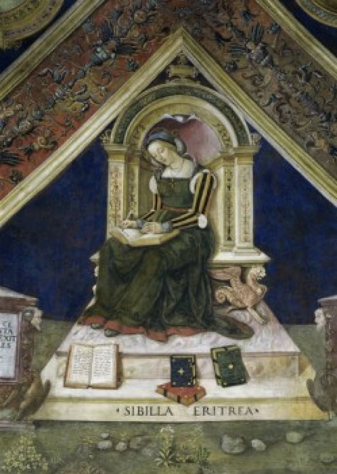 Sibyl (Sibilla) Bernardino Pinturicchio (c1454-1513Italian) Fresco Cappella Baglioni Church of Santa Maria Maggiore Spello Italy Canvas Art - Bernardino Pinturicchio (24 x 36)