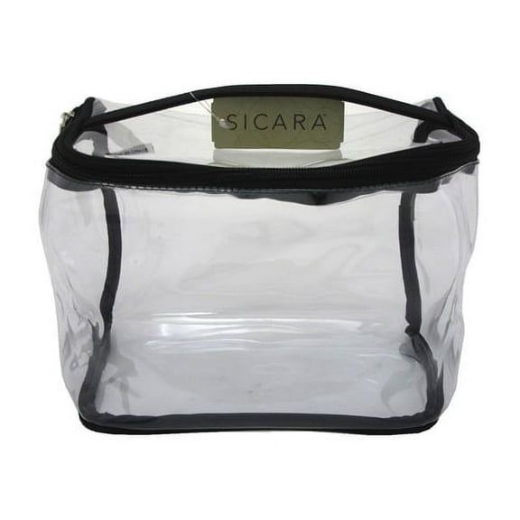 Sicara Clear Cosmetic Bag Train Case, 1 Ea