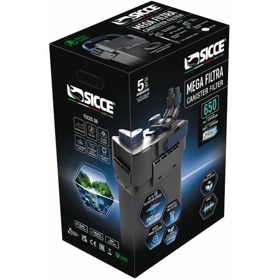 Sicce MEGA Filtra 650 Canister Filter