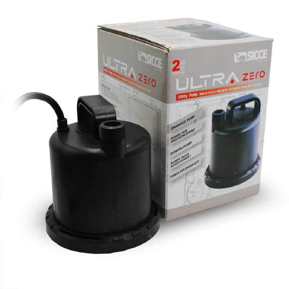 Black Compact Thermoplastic Utility Drainage Pump