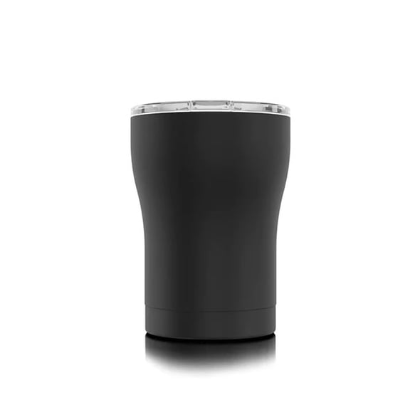 Siccups 12 oz Matte Black Splash and Sweat Proof Tumblers
