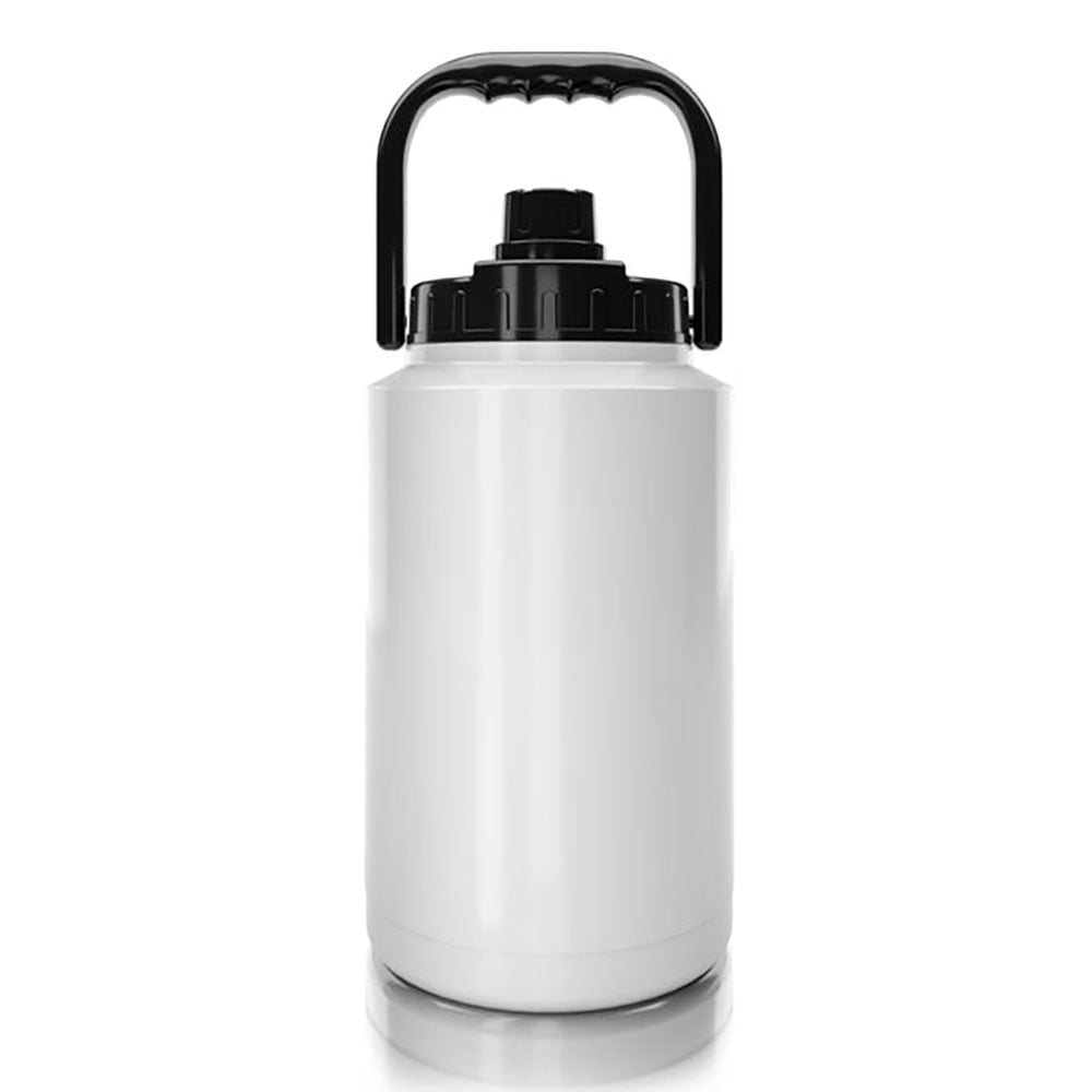 Siccups 128 oz (1 Gallon) Ice White Insulated  Jug