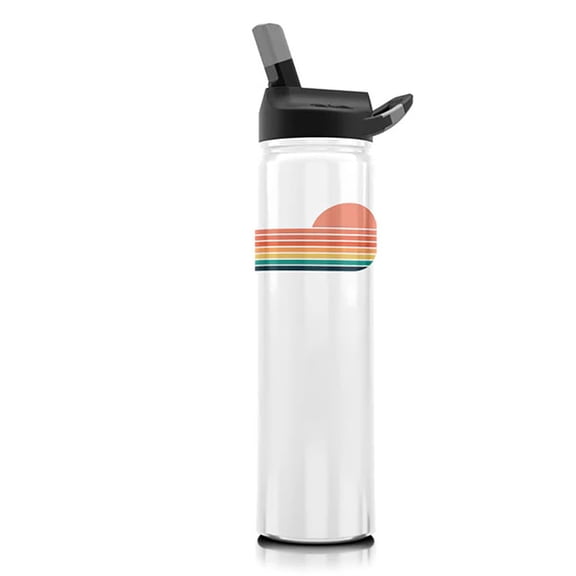 Siccups 27 oz Retro Sunset Sweat and spill Proof bottle