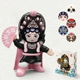 thumbnail image 1 of Sichuan Opera Face-Changing Doll, Chinese Peking Opera Figurine, Press Hat to Switch 4 Faces, Car Dashboard Decor, Desktop Collectible, Cultural Souvenir Gift for Adults, Kids, Collectors, 1 of 7