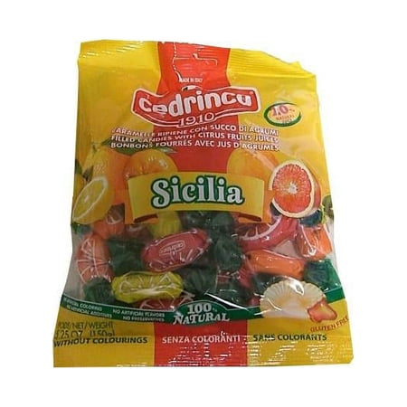 Sicilia Citrus Fruit Filled Candies (Cedrinca) 150g