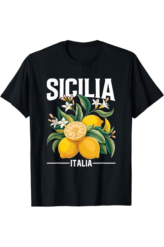 Sicilia Italia Lemons Sicily Italy Palermo Lemon Riviera T-Shirt