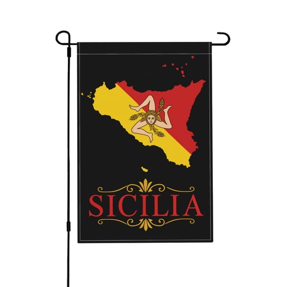 Sicilian Garden Flag For Lawn Patio Yard Home Outdoor Decor 12x18 in