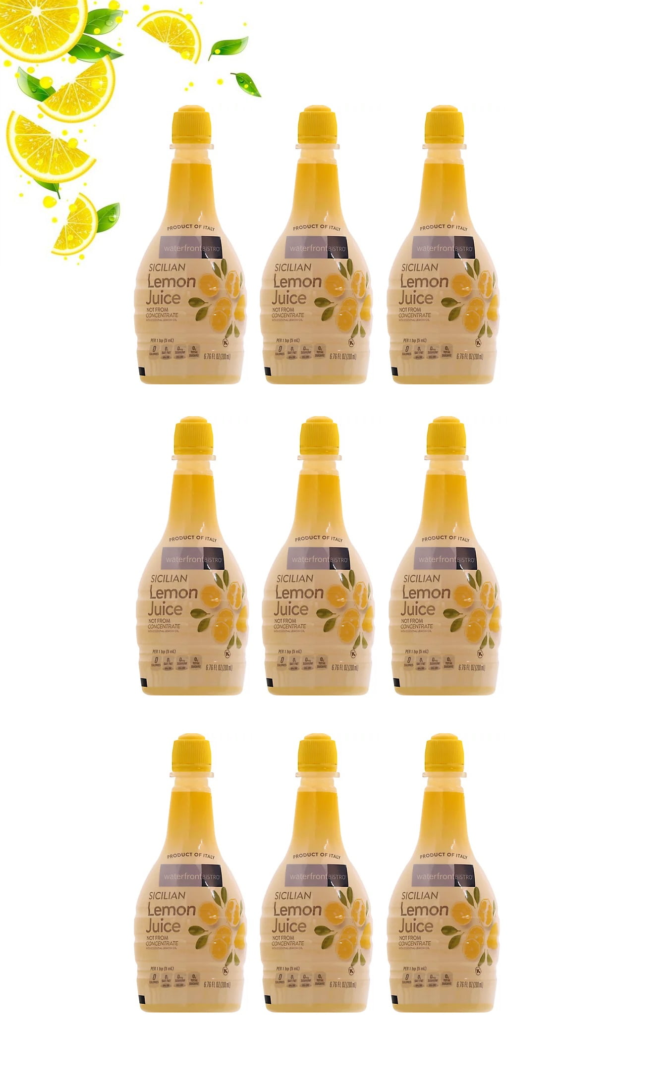 LEMON BOTTLE 5本セット 新品未使用 Sicilian Lemon Juice, 6.7 Fl Oz, 9-Pack Bottles - Walmart.com
