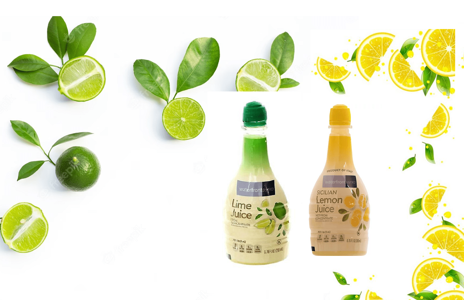 Sicilian Lemon Juice, Lime & Lemon Flavor, 6.7 Fl Oz, 2-Pack