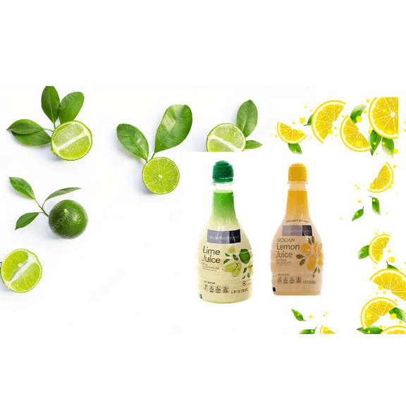 Sicilian Lemon Juice, Lime & Lemon Flavor, 6.7 Fl Oz, 2-Pack Bottles