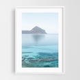 thumbnail image 1 of Sicilian seascape - San Vito Lo Capo Sicily Italy Photography Seascape Mountain Ocean Minimalist Coastal Water Nature White Framed Wall Art Print 24 x 36 inches, 1 of 3